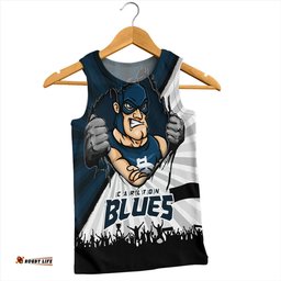 Amazing Aussie Carlton Breaking Through Fan Design Men Tank Top