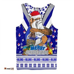 Amazing Aussie Canterbury Bankstown Bulldogs Christmas Custom Bulldogs Santa Aussie Big Things Men Tank Top