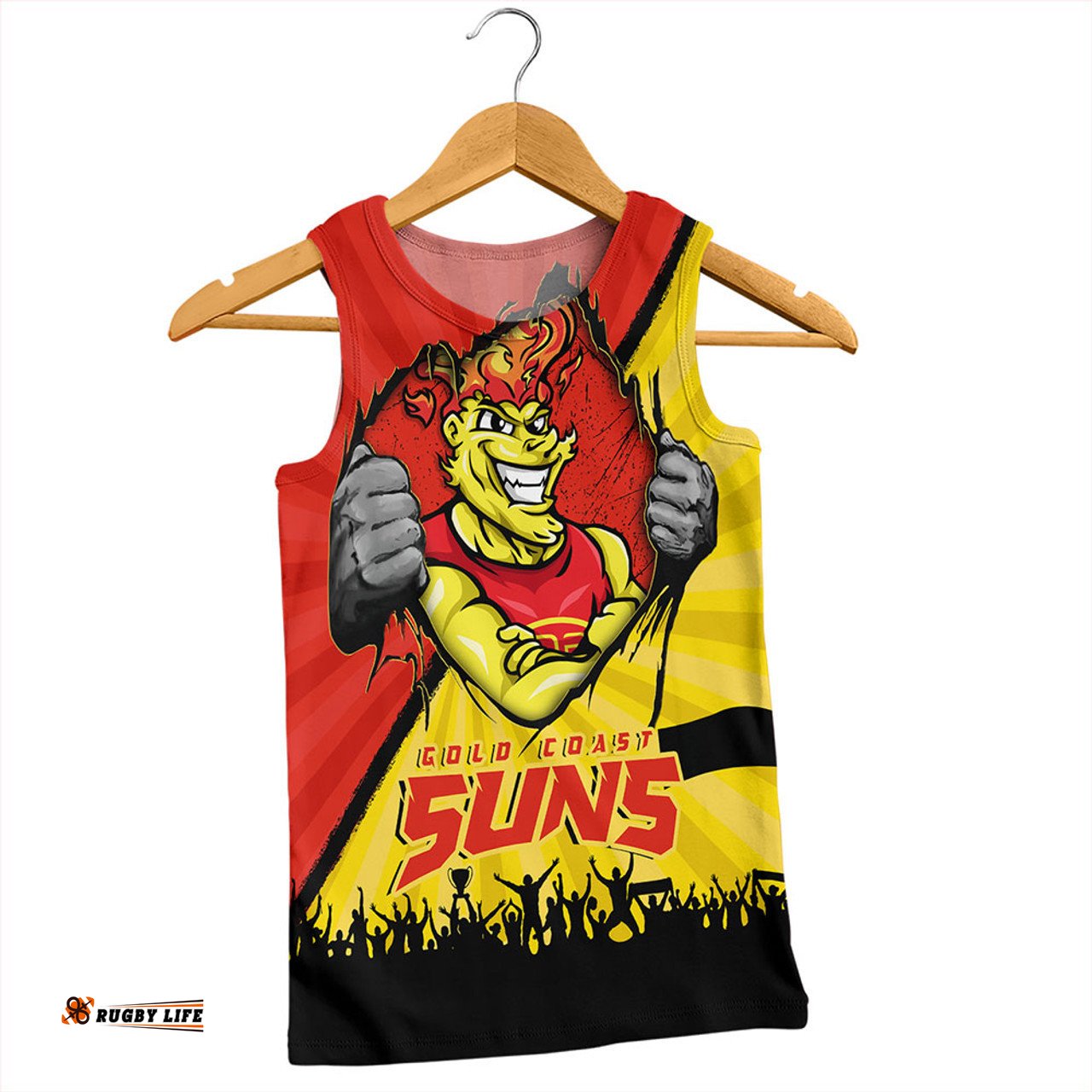 Amazing Aussie Gold Coast SUNS Breaking Through Fan Design Men Tank Top