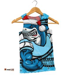 Amazing Aussie Cronulla Sutherland Sharks Ugly Knit Style For Christmas Game Fans Men Tank Top