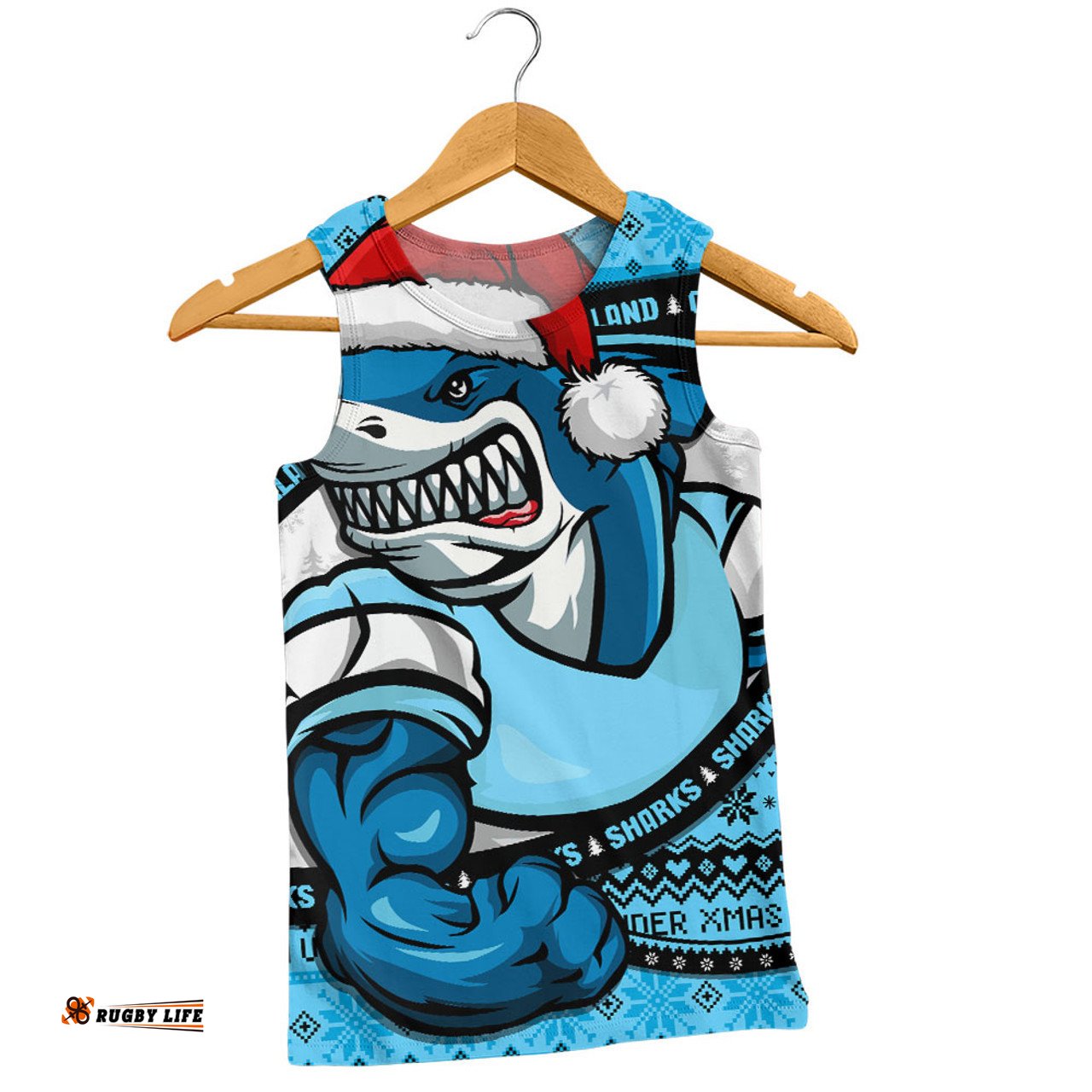 Amazing Aussie Cronulla Sutherland Sharks Ugly Knit Style For Christmas Game Fans Men Tank Top