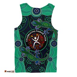 Amazing Aussie Indigenous Australian Aboriginal NAIDOC Lizard Songlines Edition Men Tank Top