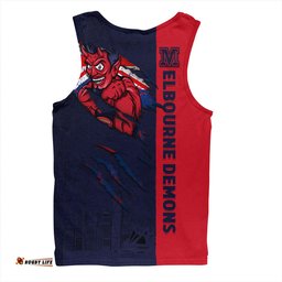 Amazing Aussie Melbourne Burning Passion Of Power Scratch Style Men Tank Top