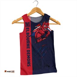 Amazing Aussie Melbourne Burning Passion Of Power Scratch Style Men Tank Top