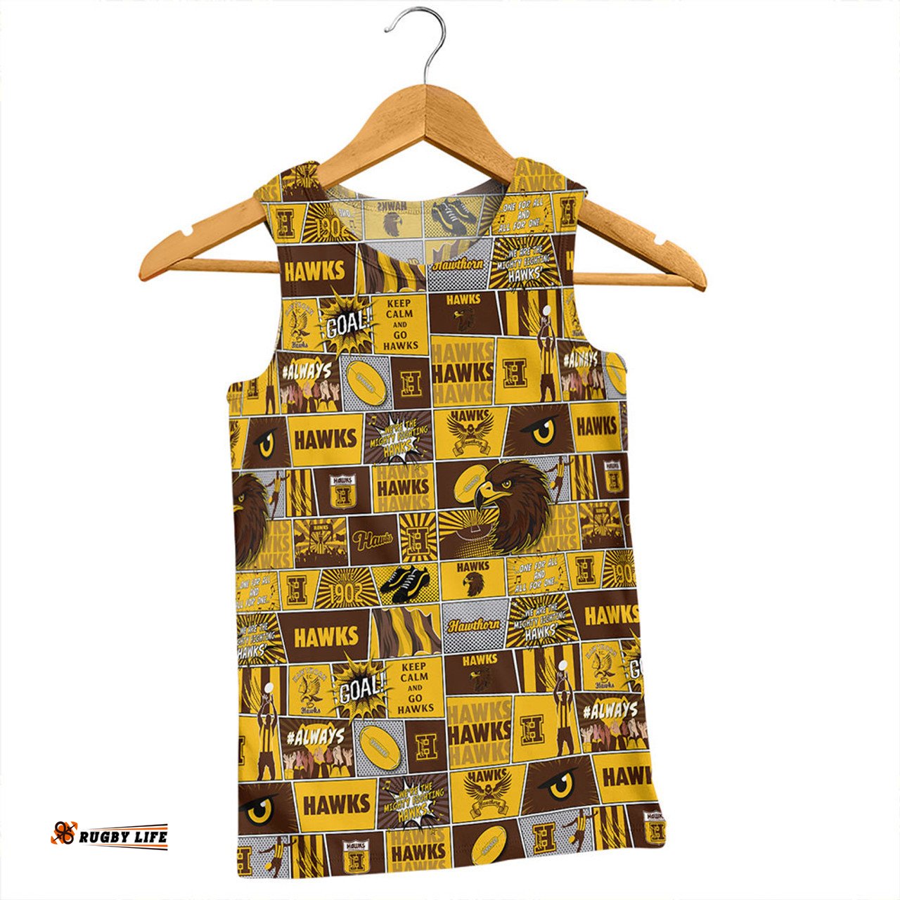 Amazing Aussie Hawthorn Legacy Of The Pride Comic Style Men Tank Top