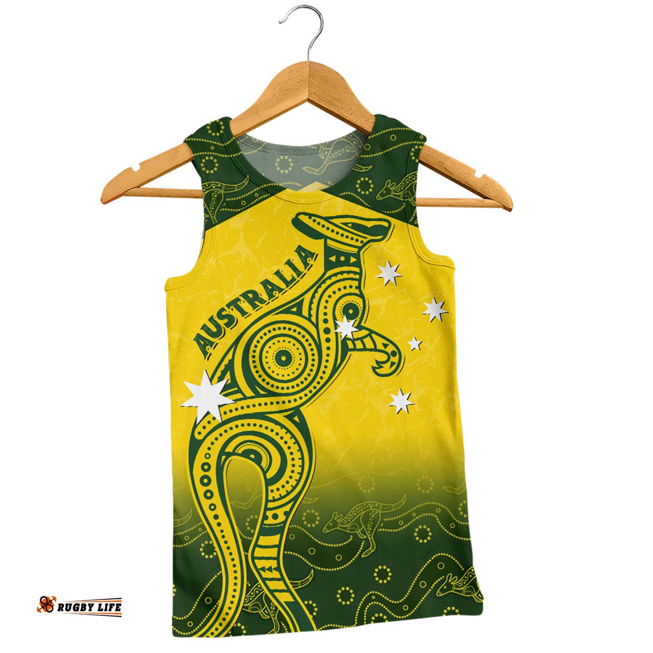 Amazing Aussie Indigenous Australian Aboriginal Dreamtime Kangaroo Australia Pride Men Tank Top