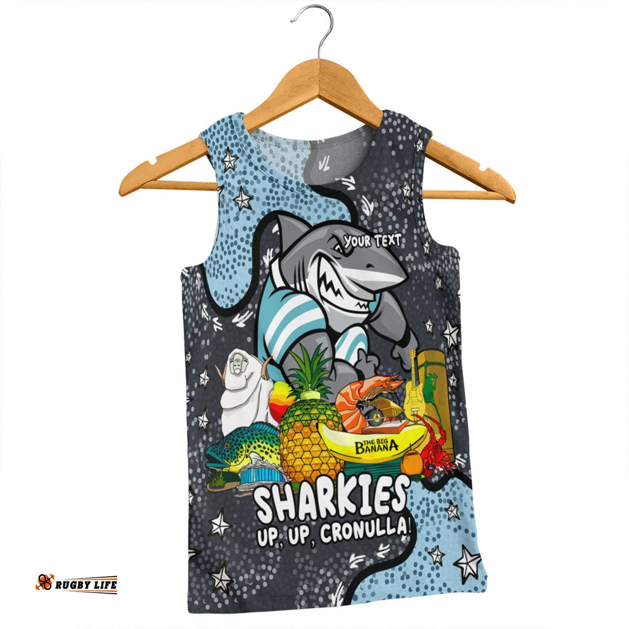 Amazing Aussie Cronulla Sutherland Sharks Custom Australian Big Things Men Tank Top