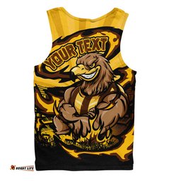 Amazing Aussie Hawthorn Premiership Series Flame Edition Men Tank Top