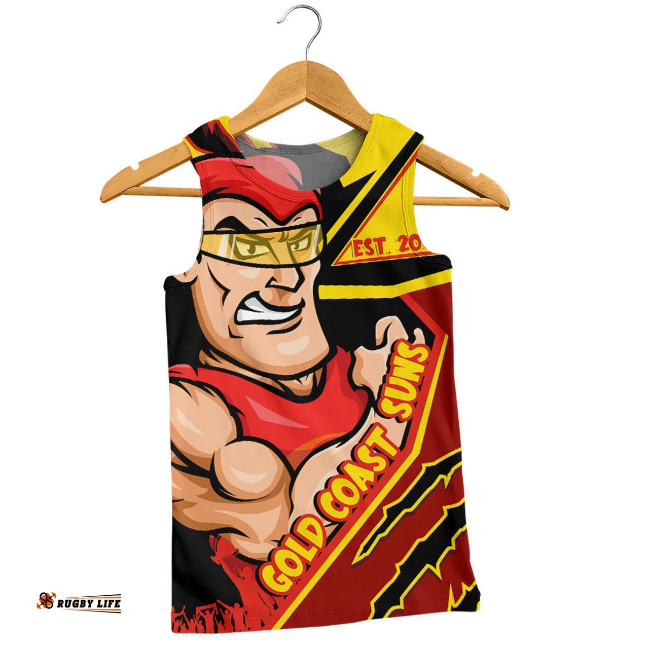 Amazing Aussie Gold Coast SUNS Battlefield Glory Gear Men Tank Top