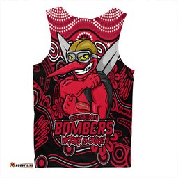 Amazing Aussie Essendon Aboriginal Inspired Tough Fan Football For Life Men Tank Top