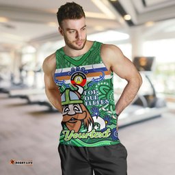 Canberra Raiders Naidoc Week Custom Men Tank Top - For Our Elders Home Jersey Tank Top