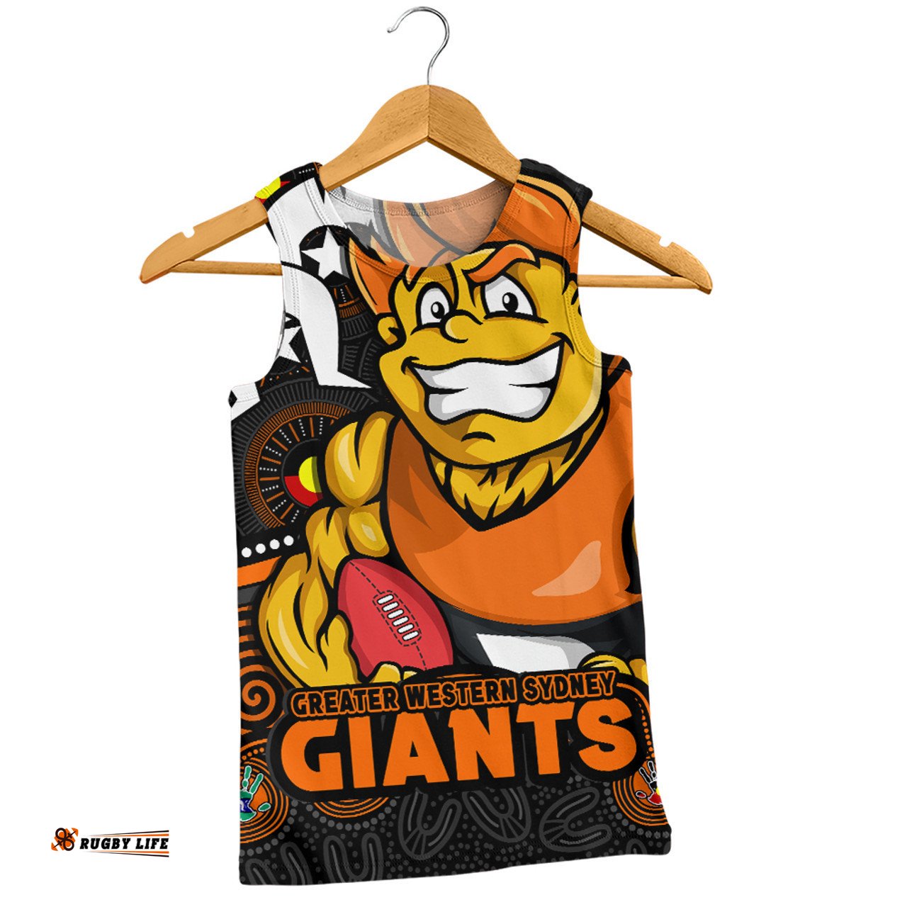 Amazing Aussie GWS GIANTS NAIDOC Spirit Of Country Men Tank Top