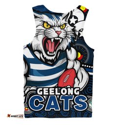 Amazing Aussie Geelong Cats NAIDOC Spirit Of Country Men Tank Top