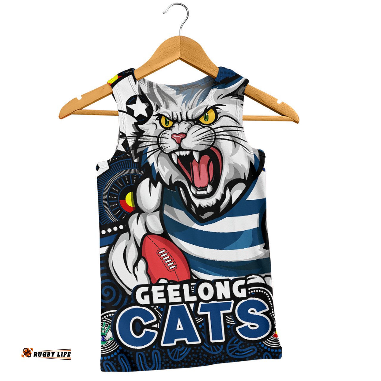 Amazing Aussie Geelong Cats NAIDOC Spirit Of Country Men Tank Top