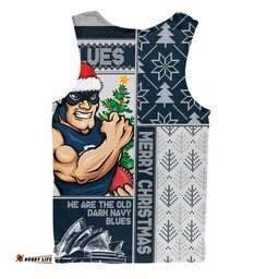 Amazing Aussie Carlton Merry Christmas Knit Style Festive Spirit Men Tank Top