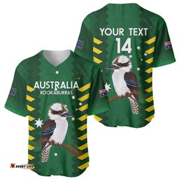 Custom Australia Field Hockey Baseball Jersey Shirt Go Champions Kookaburras National Color