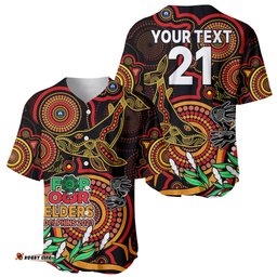 Custom Dolphins Rugby Aboriginal Art Baseball Jersey Shirt NAIDOC Indigenous Tribal