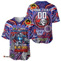 Custom NAIDOC Week 2024 Knights Baseball Jersey Shirt Mascot Rugby