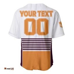 Custom Text And Number Brisbane Broncos NRL Baseball Jersey Shirt No2