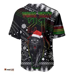 Custom Panthers Rugby Baseball Jersey Shirt Go The Mighty Panthers Christmas Vibe Unique