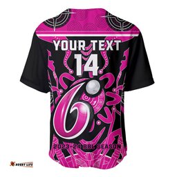 Custom Sydney Sixers Baseball Jersey Shirt We Are The Champions Aboriginal Art
