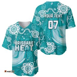 Custom Brisbane Cricket Indigenous Baseball Jersey Shirt Feel The Heat