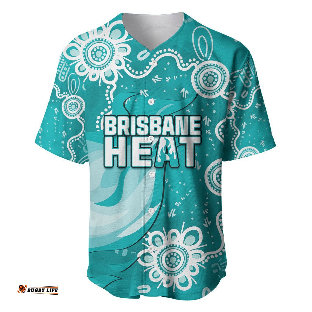 Custom Brisbane Cricket Indigenous Baseball Jersey Shirt Feel The Heat