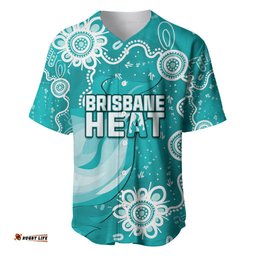 Custom Brisbane Cricket Indigenous Baseball Jersey Shirt Feel The Heat