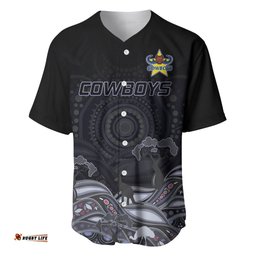 Custom Cowboys Rugby Baseball Jersey Shirt The Starry Night Indigenous