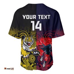 Custom Demons And Tigers Football Baseball Jersey Shirt Together Indigenous Art