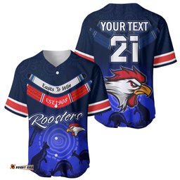 Custom Rosster Easts To Win Baseball Jersey Shirt Sydney Rugby est 1908 Boomerang Indeginous