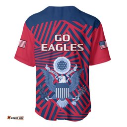 United States Rugby Baseball Jersey Shirt USA Go Eagles Pacific