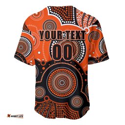 Custom Text And Number Perth Scorchers BBL Baseball Jersey Shirt Aboriginal Patterns