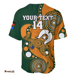 Custom Text And Number Wallabies Rugby NAIDOC Baseball Jersey Shirt Aboriginal Camouflage Lest We Forget