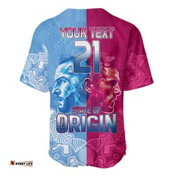 Custom New South Wales and Queensland Baseball Jersey Shirt Rugby Mascot With Sporty Style