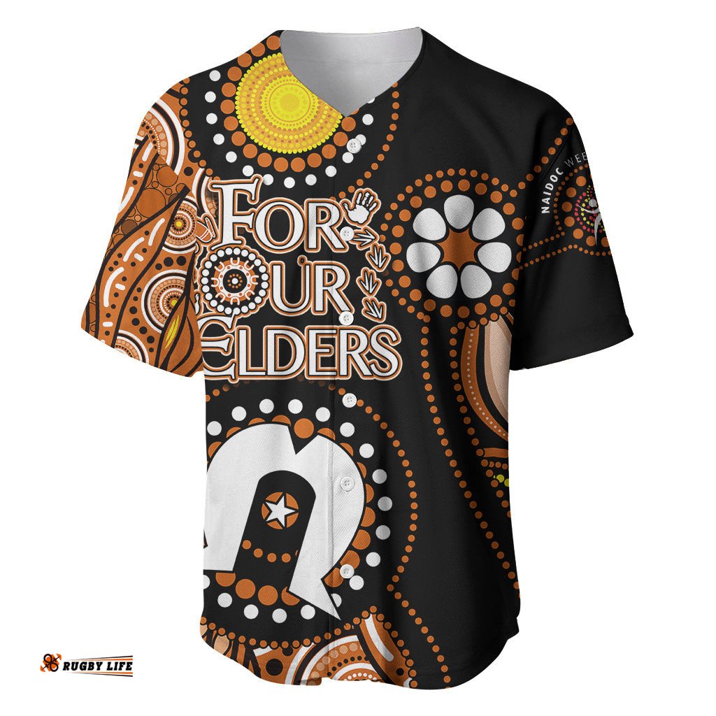 Personalised NAIDOC Baseball Jersey Shirt Nothern Territory For Our Elders