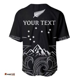 Peronsalised New Zealand Baseball Jersey Shirt Maori Te Iwa o Matariki