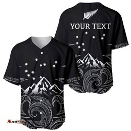 Peronsalised New Zealand Baseball Jersey Shirt Maori Te Iwa o Matariki