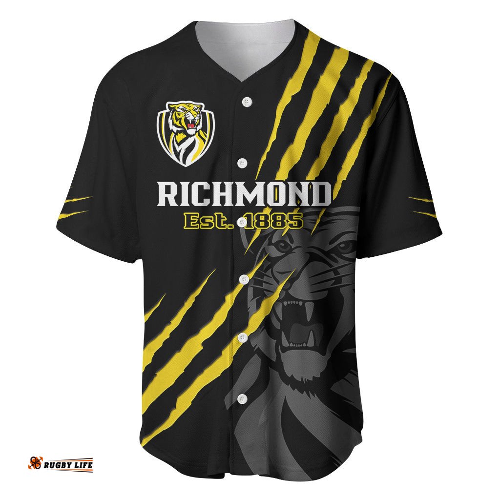 Richmond Football Baseball Jersey Shirt Go Tigers Sporty Style