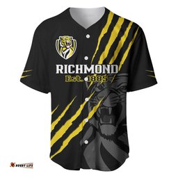 Richmond Football Baseball Jersey Shirt Go Tigers Sporty Style