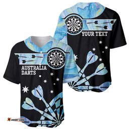 Personalised Australia Darts Opal Vibes Baseball Jersey Shirt