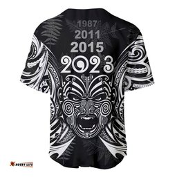 Custom New Zealand Rugby Baseball Jersey Shirt World Cup Aotearoa Haka Face
