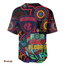 Demons Football Aboriginal Art Baseball Jersey Shirt NAIDOC Indigenous Tribal