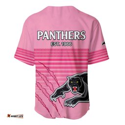 Penrith Panthers Rugby Baseball Jersey Shirt Authentic Permiers Pink Version