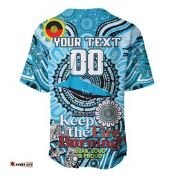Custom NAIDOC Week 2024 Sharks Baseball Jersey Shirt Mascot Rugby