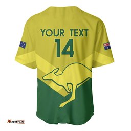 Custom Australia Field Hockey Baseball Jersey Shirt Go Champions Hockeyroos National Color