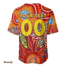 Personalised Sunnies NAIDOC Week 2024 Baseball Jersey Shirt Aussie Aboriginal Art
