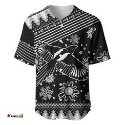 Custom Magpies Football Baseball Jersey Shirt Christmas Vibe