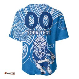 Custom Text And Number Blues Super Rugby Baseball Jersey Shirt Kahurangi Go Champions