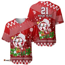 Custom Renegades BBL Baseball Jersey Shirt Christmas Vibe